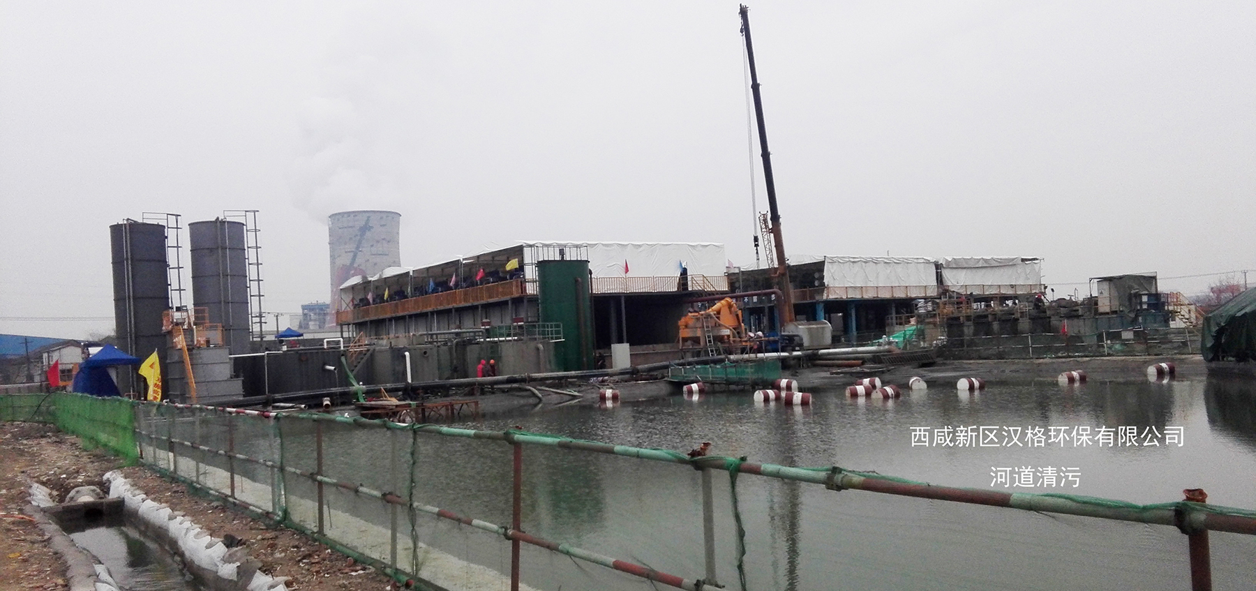 漢格環(huán)保壓濾機河道清淤客戶案例